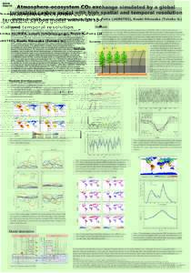 ICDC10 Poster 413 Atmosphere–ecosystem CO2 exchange simulated by a global terrestrial carbon model with high spatial and temporal resolution Akihiko Ito (NIES, e-mail: ), Prabir K. Patra (JAMSTEC), Kouki