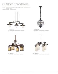 Outdoor Chandeliers Finish: Olde Bronze®, Londonderry™, Canyon View™, Weathered Zinc, Textured Black Fixture Material: Cast Aluminum  26