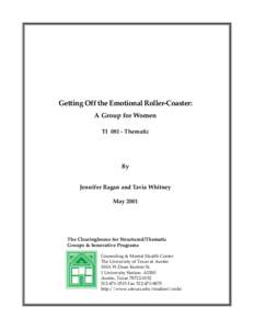 Getting Off the Emotional Roller-Coaster: A Group for Women TIThematic By