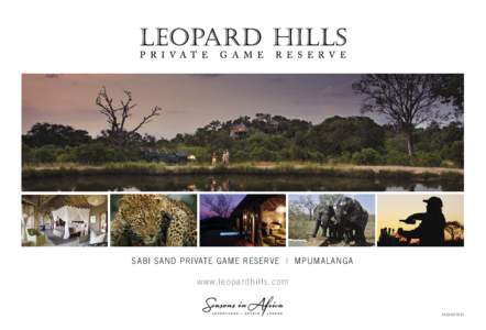 SABI SAND PRIVATE GAME RESERVE I MPUMALANGA  www.leopardhills.com AUGUST 2015