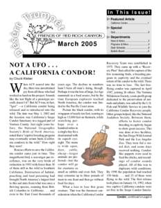 In This Issue! Featured Article California Condor..................................1 Special Quiz.......................................................6