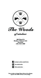 The Woods of windsor 108 Chapel St Windsor, Victoria 3181 Australia