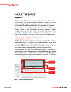 WIND RIVER SIMICS Electronic systems have become increasingly complex in recent years. These systems are software intensive, often containing multiple heterogeneous processors and multi-core processors running multiple s