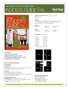 Insiders Guide Ad Specs sheet.indd