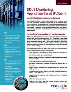 Prolexic Application Based (PLXabm) Layer 7 DDoS attack monitoring and analysis