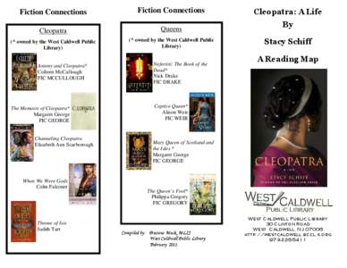 Fiction Connections  Fiction Connections Cleopatra