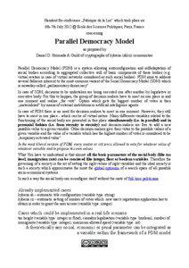 Handout for conference „Fabrique de la Loi“ which took place on 6th-7th July 2012 @ Ecole des Sciences Politiques, Paris, France concerning