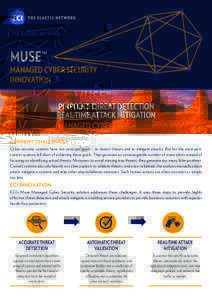 MUSE™  MANAGED CYBER SECURITY INNOVATION PINPOINT THREAT DETECTION REAL-TIME ATTACK MITIGATION