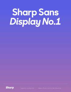 Sharp Sans Display No.1 Designed by Lucas Sharp inAvailable In 20 Styles, Licenses For Web, Desktop & App