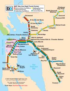 BART (Bay Area Rapid Transit) System ■ Richmond-Daly City/Millbrae ■ Pittsburg/Bay PointSF Int’l Airport ■ Richmond-Fremont ■ Fremont-Daly City ■ Dublin-Daly City/Millbrae © Copyright Guide Publishing Group,