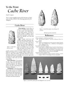 Archaic period in North America / Big Eddy Site / Projectile point / Missouri River / Missouri / Graham Cave / Cache River / Gregory Perino
