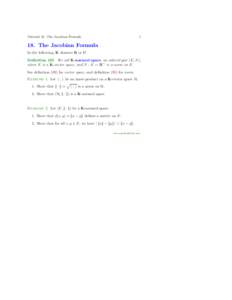 Tutorial 18: The Jacobian Formula  1