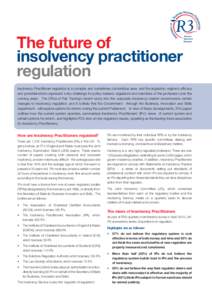 The future of insolvency practitioner regulation