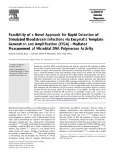 Feasibility of a Novel Approach for Rapid Detection of Simulated Bloodstream Infections via Enzymatic Template Generation and Amplification (ETGA)-Mediated Measurement of Microbial DNA Polymerase Activity