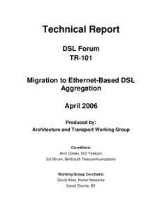 Technical Report DSL Forum TR-101
