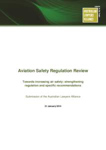 Aviation Safety Regulation Review - Shine Lawyers and ALA