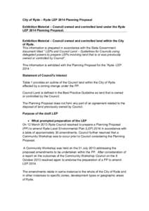 City of Ryde Local Environmental Plan 2008