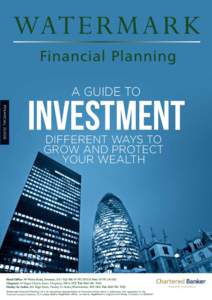 A GUIDE TO  FINANCIAL GUIDE Investment Different ways to