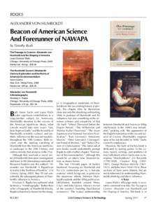 BOOKS ALEXANDER VON HUMBOLDT Beacon of American Science  And Forerunner of NAWAPA by Timothy Rush