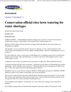 Conservation official cites...
