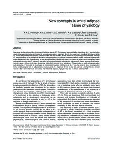 New concepts in white adipose tissue physiology