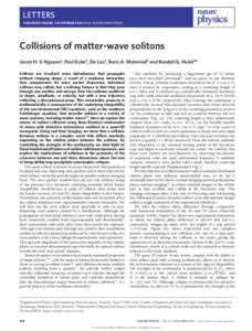 Collisions of matter-wave solitons