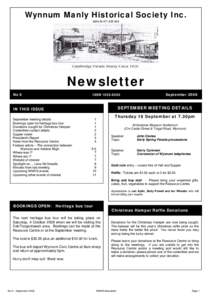 Wynnum Manly Historical Society Inc. ABNNewsletter No 6