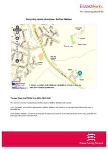 Recycling centre directions: Saffron Walden