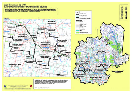 Legend Ward Boundary Locality Boundary Map Inset
