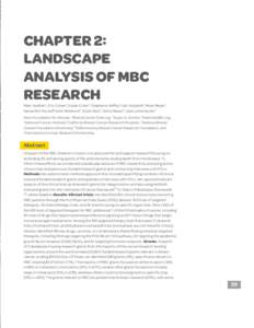 CHAPTER 2: Landscape Analysis of MBC Research  Marc Hurlbert1, Elly Cohen2, Susan Colen2, Stephanie Reffey3, Kari Wojtanik3, Musa Mayer4,
