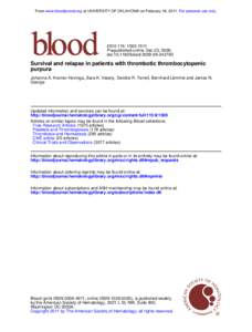 From www.bloodjournal.org at UNIVERSITY OF OKLAHOMA on February 18, 2011. For personal use only[removed]: [removed]Prepublished online Dec 23, 2009; doi:[removed]blood[removed]