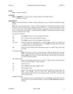 TMUX (1)  FreeBSD General Commands Manual TMUX (1)