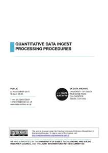 DS Quantitative Data Processing Procedures
