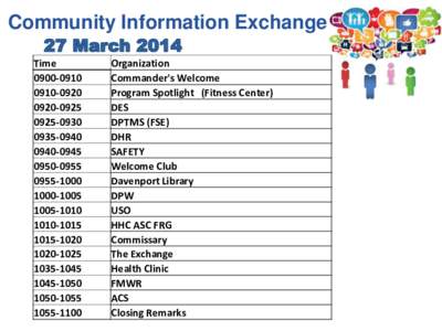 Community Information Exchange Time[removed][removed][removed]