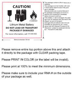 Metal cells or  Lithium Metal Battery 