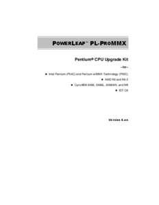 POWERLEAP PL-PROMMX Pentium CPU Upgrade Kit --for-!