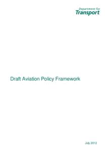 Draft Aviation Policy Framework