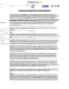 Microsoft Word - Summary of Model State Parity Legislation.docx
