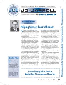 by Michael Hastings  Helping farmers boost efﬁciency A  Reader Prize