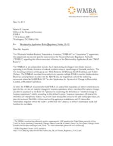 Microsoft Word - WMBAA Letter to FINRA re NASD Rule 1017.doc