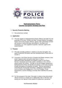 Nottinghamshire Police Counter Corruption Strategy