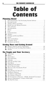 x  THE NUNAVUT HANDBOOK Table of Contents