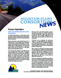 Mountain-Plains Consortium News, March 2007, Vol 1. No. 2