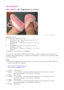 „Baby Ballerinas“ Babyschühchen für Neugeborene by Strickhasi Stand – Material a) oder b) fertige Größe der Schühchen ca. 10 cm