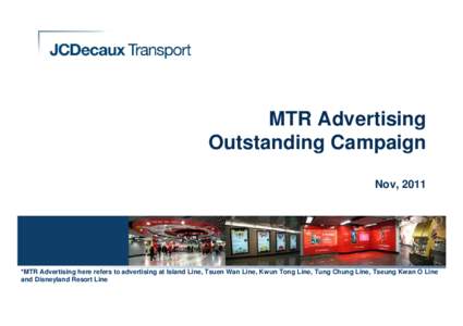 HKMTR Nov 2011 Outstanding Campaigns