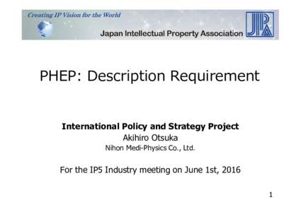 Jun1 2016_PHEP_DescriptionRequirement_IP5_drafting