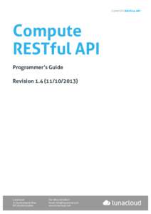 COMPUTE REST FUL API  Compute RESTful API Programmer’s Guide Revision)