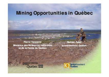 Exploration Opportunities in Québec