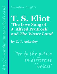 http//www.humanities-ebooks.co.uk  Literature Insights T. S. Eliot