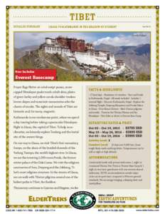 Tibet Detailed Itinerary Lhasa to Kathmandu in the shadow of Everest  Dec 04/14
